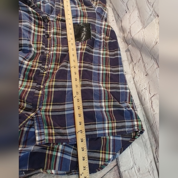 Torrid Pullover Button Down Emma Tunic Plaid Top 3X - Picture 5 of 12